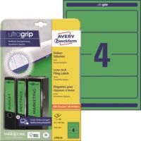 Avery Zweckform Ordneretikett L4768-20 61x192mm grün 80 Stück