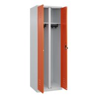 C+P Schwarz-Weiß-Spind Classic PLUS 1850x600x500mm 2Abteile lgr/ror