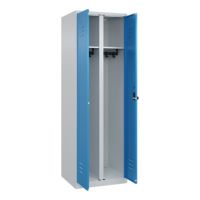 C+P Schwarz-Weiß-Spind Classic PLUS 1850x600x500mm 2Abteile lgr/lbl