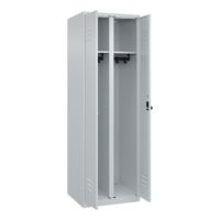 C+P Schwarz-Weiß-Spind Classic PLUS 1850x600x500mm 2Abteile lgr/lgr