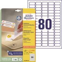 Avery Zweckform Etikett L4732REV-25 35,6x16,9mm weiß 2.400 Stück