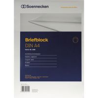 Soennecken Briefblock 1380 DIN A4 70g holzfrei 50blatt blanko weiß