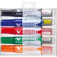 PILOT Whiteboardmarker V 5080S5BG Rundspitze sort. 5St.
