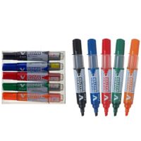 PILOT Whiteboardmarker V 5081S5BG Keilspitze sort. 5St.