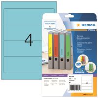 HERMA Ordneretikett 5098 192x61mm selbstklebend blau 80 Stück