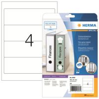 HERMA Ordneretikett Special 4826 192x61mm selbstklebend weiß 100 Stück