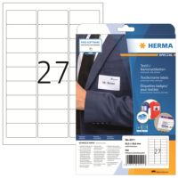 HERMA Namensetikett 4511 Seide 63,5x29,6mm weiß 540 Stück