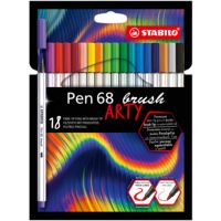 STABILO Pen 68 brush ARTY 568/18-21-20 sort 18St
