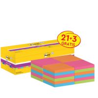 Post-it Haftnotiz Super Sticky 654SE24P 76x76mm sort. 24 Stück