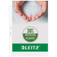 LEITZ Prospekthüllen 4704-00-00 transparent PP geprägt A4 100my 100 Stück