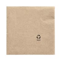 PAPSTAR Serviette RC 89765 3lg 1/4Falz 33x33cm natur 100St