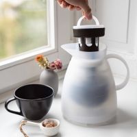 alfi Isolierkanne Dan Tea/1935011100, weiß gefrosted, Inh. 1,0 l