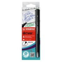 STABILO Fineliner dr!ver EO1088/4-01 F sort 4St