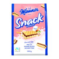 Manner Gebäck Snack Minis Milch Haselnuss 27701000 300g