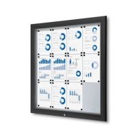 Showdown Schaukasten Outdoor 12xA4 sw