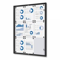 Showdown Schaukasten Economy 9xA4 sw