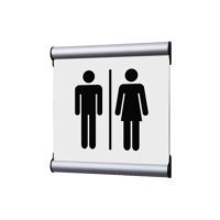 Showdown Türschild 15,5x15,5cm Damen/Herren ws