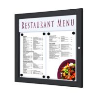 Showdown Menükasten Outdoor 2xA4 quer sw