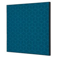 Showdown Wanddekoration Set 40x40cm Hexagon bl