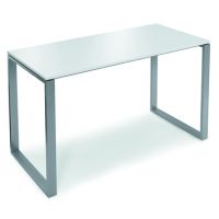 Stehtisch 160x80x110cm Gestell si Platte ws