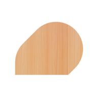 Anbauplatte für Hammerbacher Schreibtisch Ahorn inkl. Stützfuß und Konsole