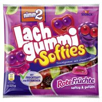 nimm2 Fruchtgummi Lachgummi Softies Rote Früchte 387629-00 225g