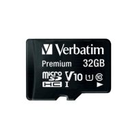 Verbatim Speicherkarte micoSDHC 44083 Class 10 32GB +Adapter