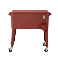 BEST Kühlbox auf Rädern Icy 91371 Terrakotta