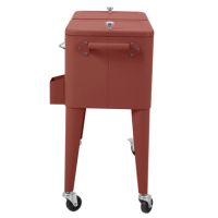 BEST Kühlbox auf Rädern Icy 91371 Terrakotta