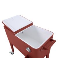 BEST Kühlbox auf Rädern Icy 91371 Terrakotta