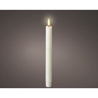 LUMINEO 489180 Lumineo Spitzkerze Wachs LED ws 2St