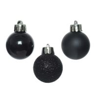 DECORIS 020469 Decoris Kugel Mix 3cm sw 14St