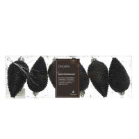 DECORIS 028633 Decoris Zapfen Mix sw 6St