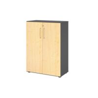 Hammerbacher Regal 3OH Türe gp/Ahorn