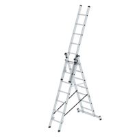 MUNK Mehrzweckleiter 11107 3tlg nivello-Traverse 3x7Sprossen