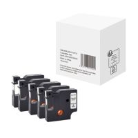 Schriftband wie Dymo S0720530 12mmx7m schwarz auf weiß 5St