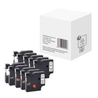 Schriftband wie Dymo S0720530 12mmx7m schwarz auf weiß 10St