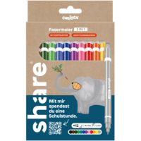 share Fasermaler 2in1 4-0003-12-1 sort 12St