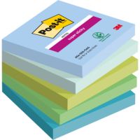 Post-it Haftnotiz 654-5SS-OAS 76x76mm sort 5x90Bl