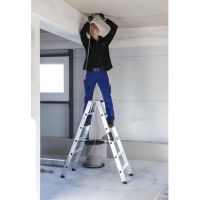 MUNK Stehleiter 40228 beidseitig 2x6Stufen