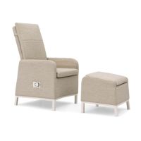 BEST Relaxsessel-Set Riga 555439 +Hocker sand