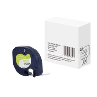 Schriftband wie Dymo S0721510 12mmx4m schwarz auf weiß