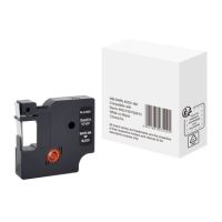 Schriftband wie Dymo S0720610 12mmx7m weiß auf schwarz