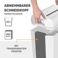 Fellowes Aktenvernichter Powershred LX65 100110076 Partikel