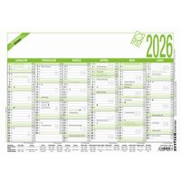 ZETTLER Arbeitstagekalender 2026 907-0700 A4 quer 6 Monate 1 Seite