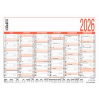 ZETTLER Arbeitstagekalender 2026 900-0000 A6