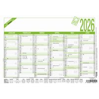 ZETTLER Arbeitstagkalender 2026 904-0700 A5 6 Monate 1 Seite RC 904