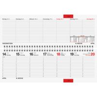 rido/ide Querkalender 2026 7036121916 30,5x10,5cm 1 Woche 2 Seiten Wir