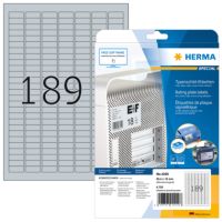 HERMA Etikett Typenschild 4220 25x10mm silber 4.725 Stück