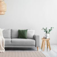 hjh OFFICE 830127 Sitzhocker RUSTIKO W Paulownia-Holz